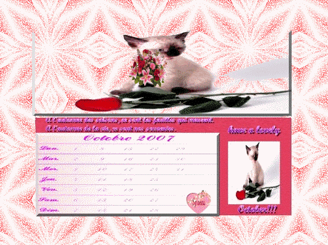 Chalendrier Octobre 2007